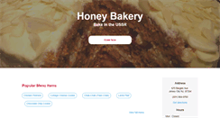 Desktop Screenshot of callmehoneybakery.com